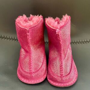 Like New, Pink Glitter 6-12M UGG Boots
